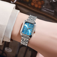 Thumbnail for Stainless Steel Strap Watch Women Luxury Gift Quartz Wristwatch Student Fashion Simple Square Quartz Watches