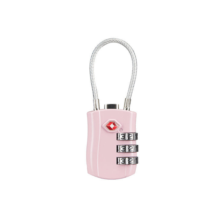 TSA Customs Code Lock for Travel Luggage Password Changeable Lock Contrast Color Design Padlock