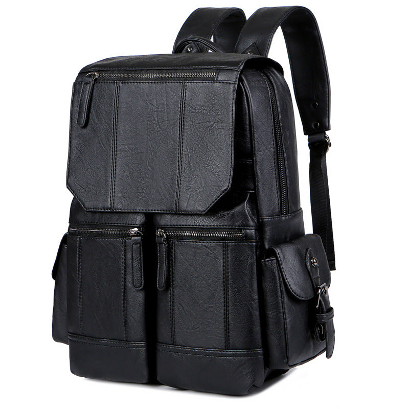 Fashion Vintage PU Leather Men's Backpack