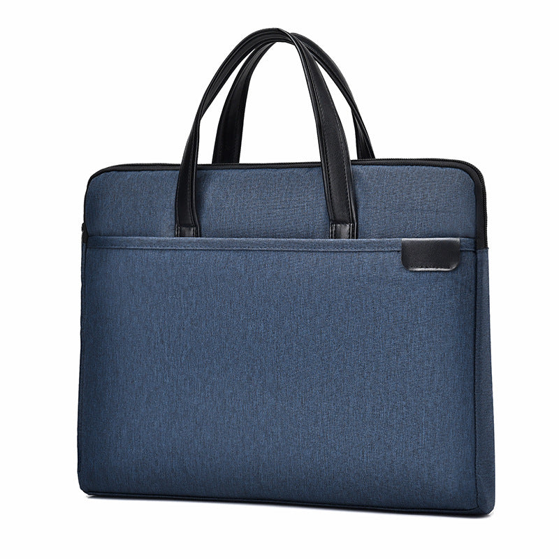 Simple Briefcase Men's Business Laptop Bag Waterproof Large Capacity Conference Bag