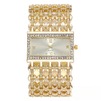 Thumbnail for Luxury Fashion Women Watches Shining Dial Design Qualities Ladies Quartz Wristwatches Diamond Square Female Alloy bracelet Clock