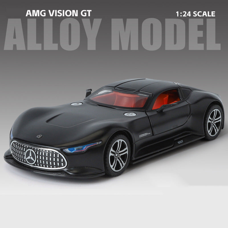1:24 VISION GT Cars Model Toy Diecast Alloy Sports Car Doors Opened Sound Light Pull Back Rubber Tire