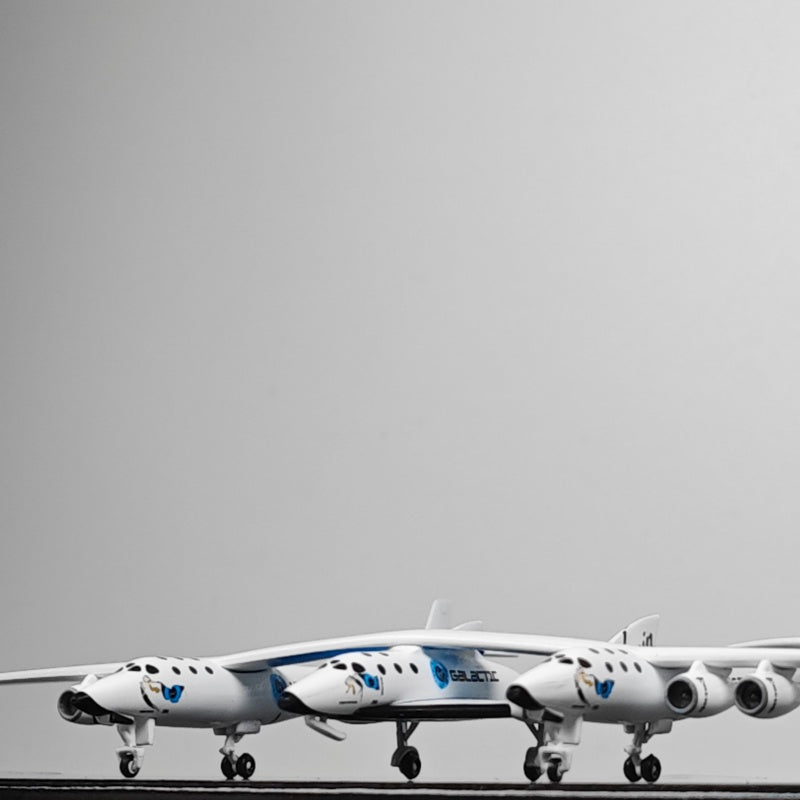 Galactic N348MS Old paint Virgin Space Ship Craft Aircraft Airplane Model (1:400 Scale)