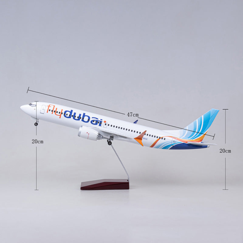Fly Dubai Airline Boeing 737 MAX (Special Edition 47CM) Airplane Model