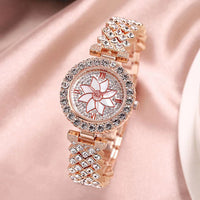 Thumbnail for Women Bracelet Watches Ladies Alloy Strap Rhinestone Quartz Wrist Watch Luxury Fashion Quartz Watch