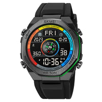 Thumbnail for Pedometer Countdown Sport Digital Men 50M Waterproof Calendar Calorie Wristwatch