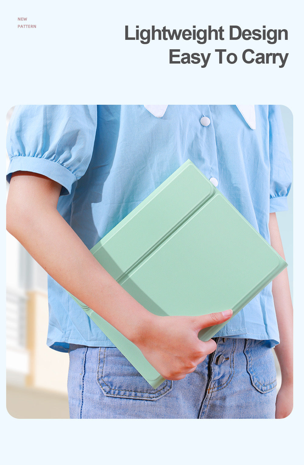 Keyboard Case For iPad with Pencil Holder