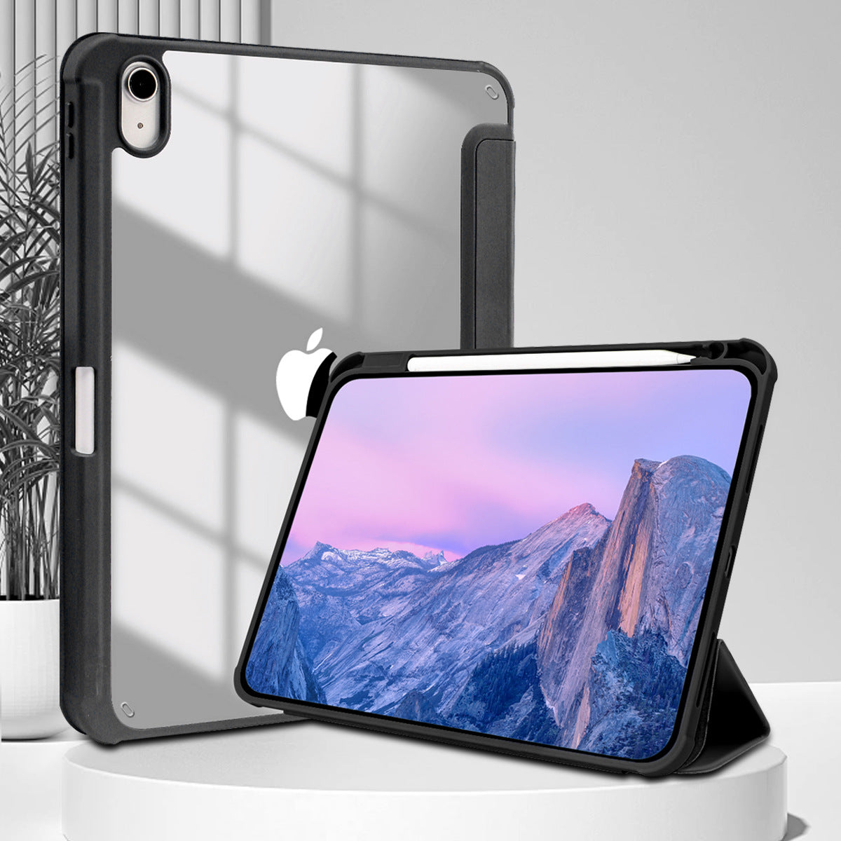 Multifunctional Protective Case for iPad (Acrylic TPU, 3-fold)