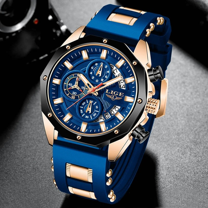 Top Brand Luxury Silicone Sport Watch Quartz Men Watche
