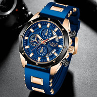Thumbnail for Top Brand Luxury Silicone Sport Watch Quartz Men Watche