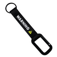 Thumbnail for WARNING (Black) Designed Mountaineer Style Key Chains