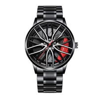 Thumbnail for Fashion Men Sports Watches 3d Car Wheel Stainless Steel Band Wrist Watch Men's Quartz Watch