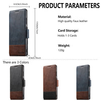 Thumbnail for Faux Leather Wireless Charging Card Holder Stand Wallet Magnetic Flip Cover Phone Case For Samsung Galaxy S25 Ultra