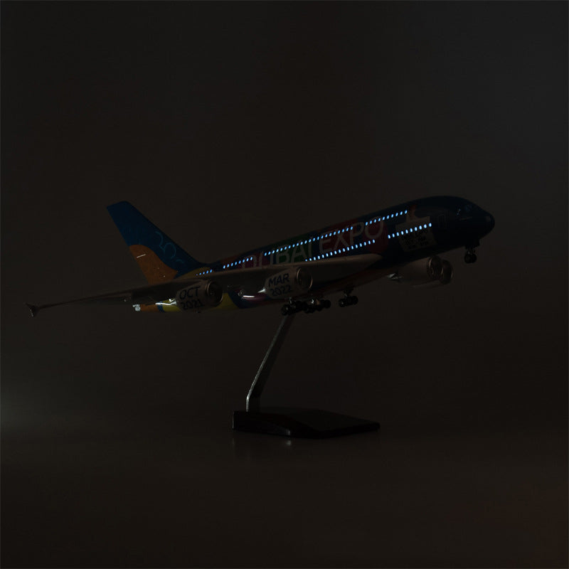 UAE EXPO Air Airbus A380-800 Airplane Model (1/160 Scale)