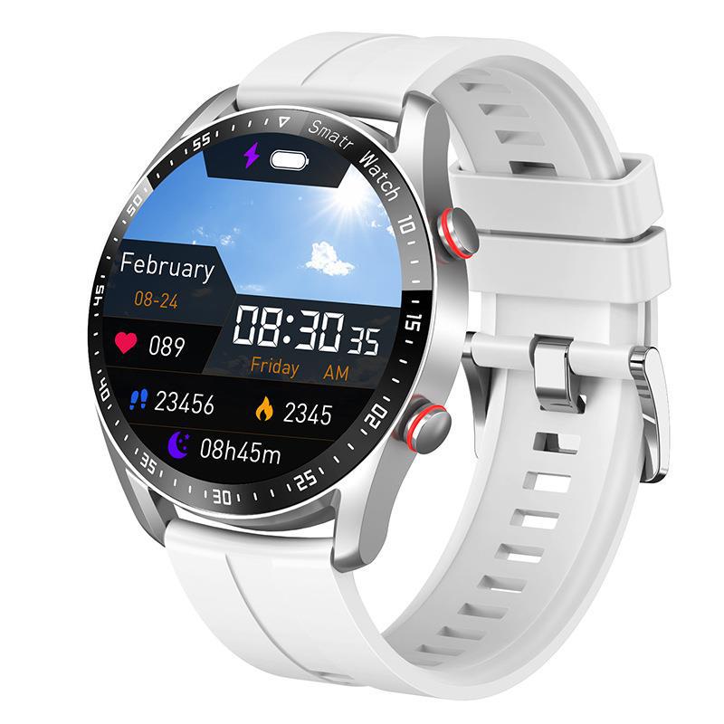 HW20 Smart Watch with ECG + PPG: 1.46" Large Screen Business Stainless Steel Strap & Call Function