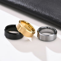 Thumbnail for Your Custom Design Text Design  Men's Pure Tungsten Gold Ring