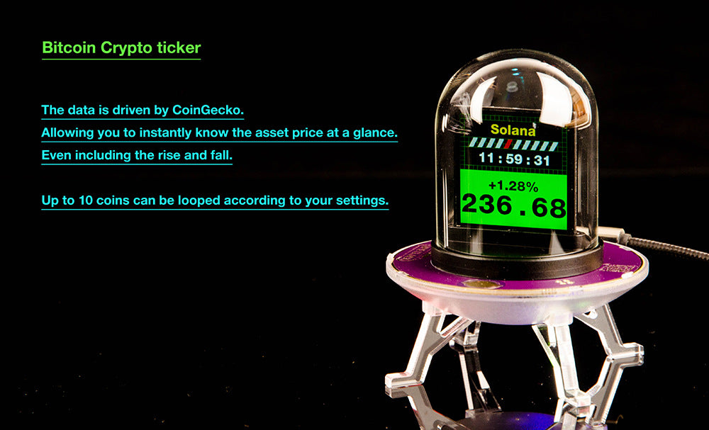 Nixie Tube Smart WiFi Cyberpunk Digital Table Clock