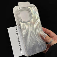 Thumbnail for Gradient Laser Feather Yarn Protective iPhone Case
