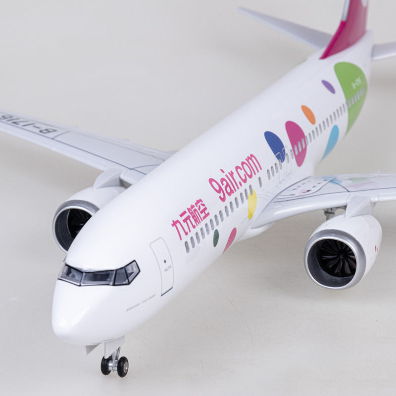 9air Boeing 737-800 (Special Edition 47CM) Airplane Model
