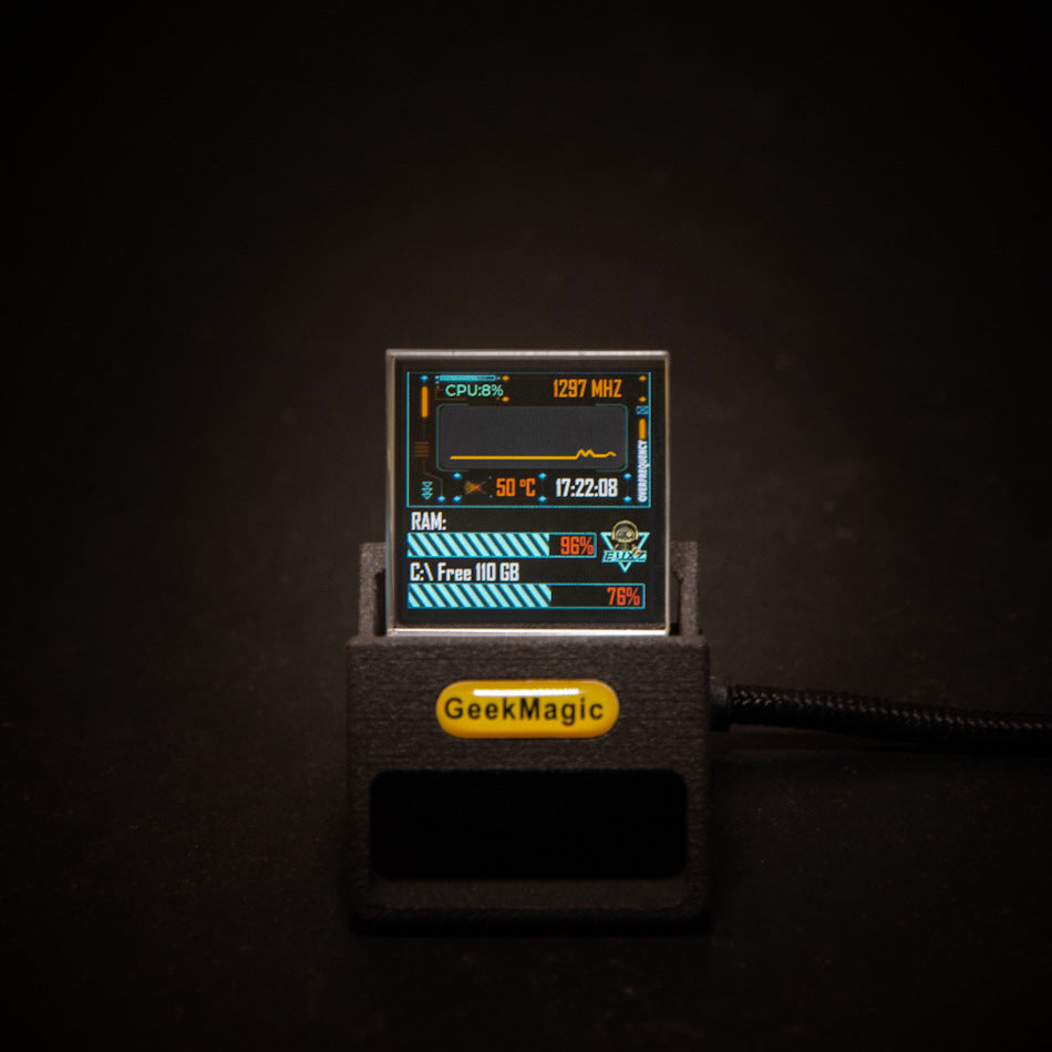 Crystal Mini Monitor for Bitcoin & Weather Tracking