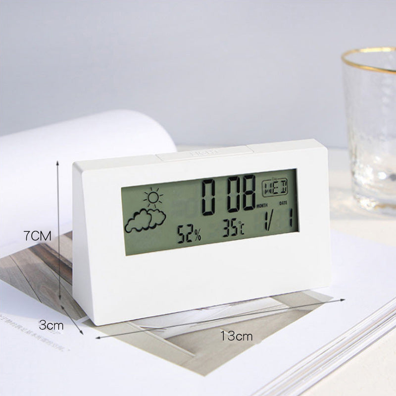 LED Thermo-Hygrometer Alarm Clock for Indoor