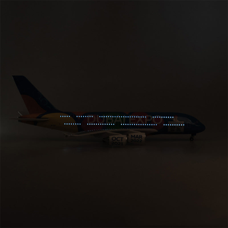 UAE EXPO Air Airbus A380-800 Airplane Model (1/160 Scale)