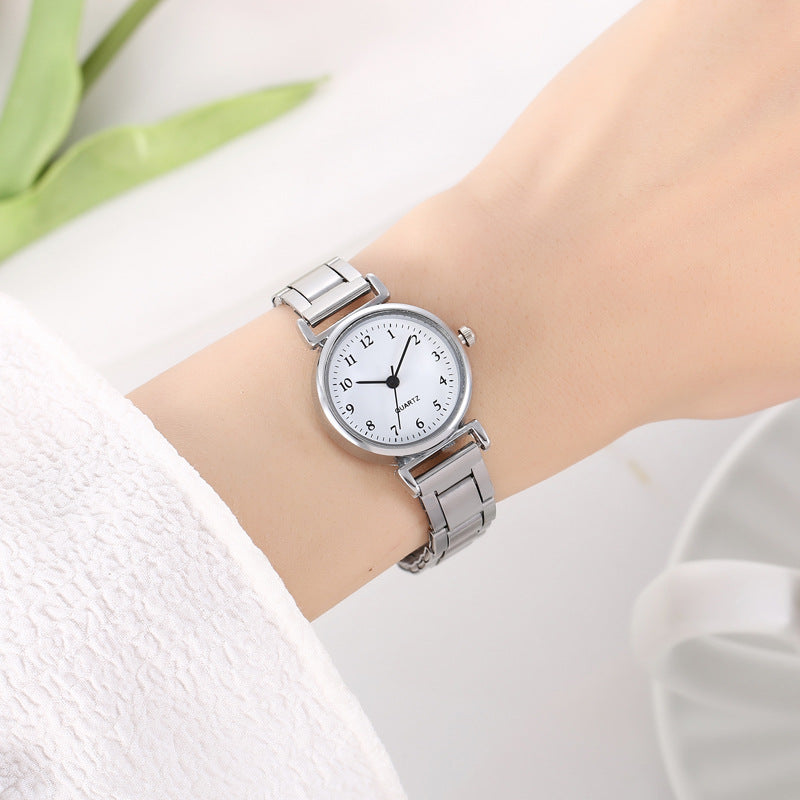 Luxury Quartz Wristwatches for Women Fashion Analog Quartz Watch Stainless Steel Strap Ladies Watches