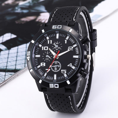 Kegllect Men Quartz Watch Silicone Strap Business Fashion Watches