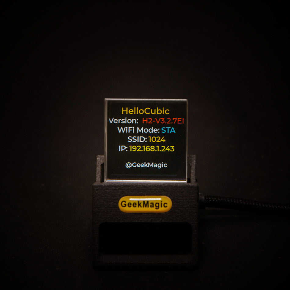 Crystal Mini Monitor for Bitcoin & Weather Tracking