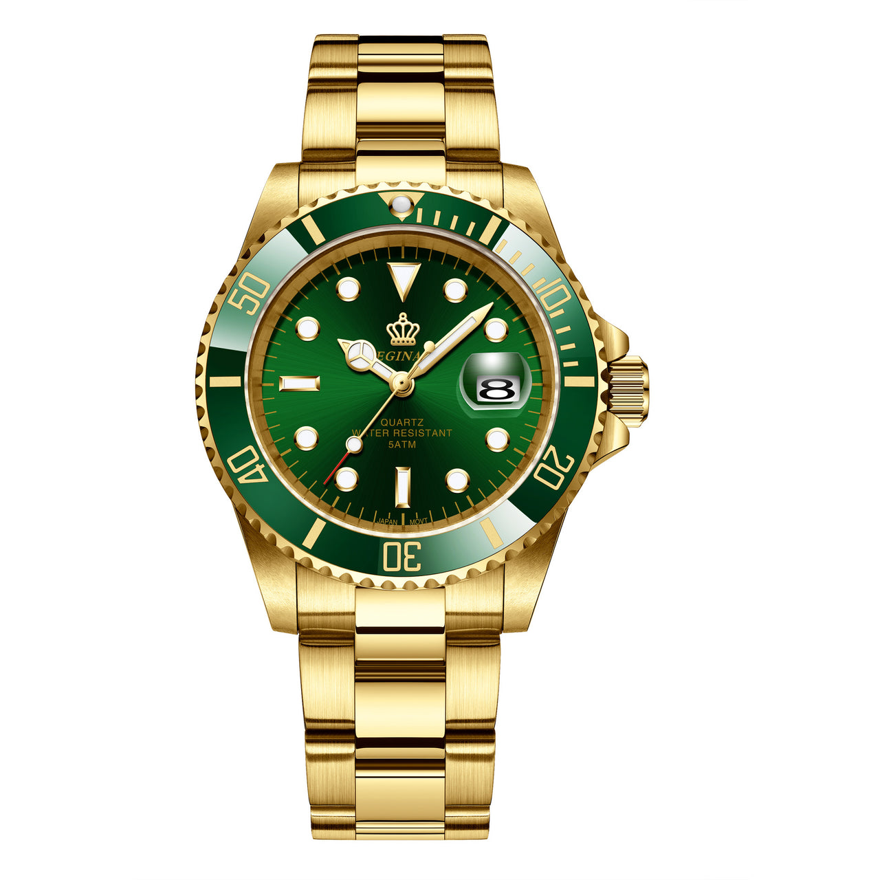 Fashion Multifunctional Quartz Watch for Men Stainless steel Luminous Luxury Stainless