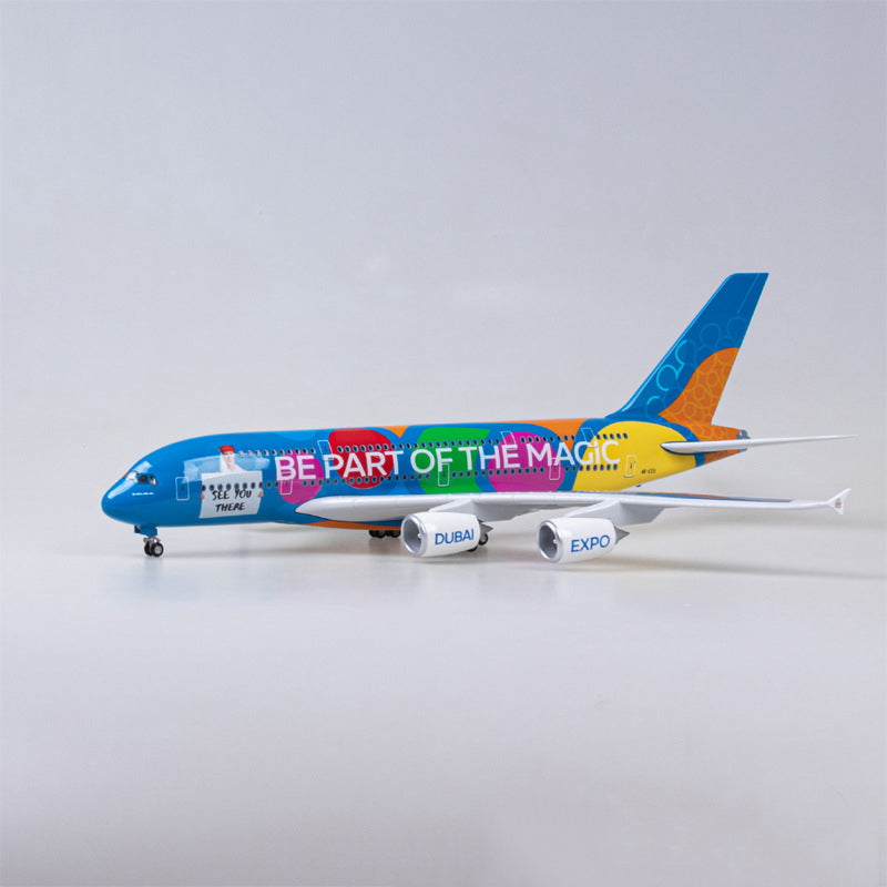 UAE EXPO Air Airbus A380-800 Airplane Model (1/160 Scale)