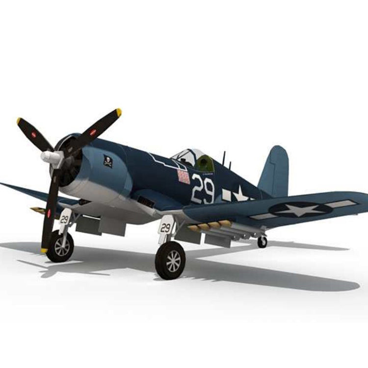F4U Corsair Aircraft Papercraft 3D Paper Model Stereo Handmade Drawings