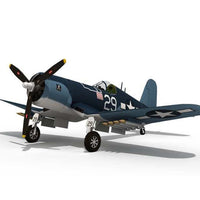 Thumbnail for F4U Corsair Aircraft Papercraft 3D Paper Model Stereo Handmade Drawings