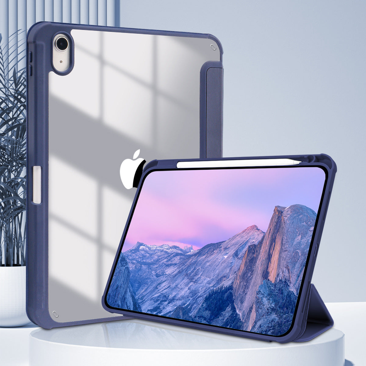 Multifunctional Protective Case for iPad (Acrylic TPU, 3-fold)