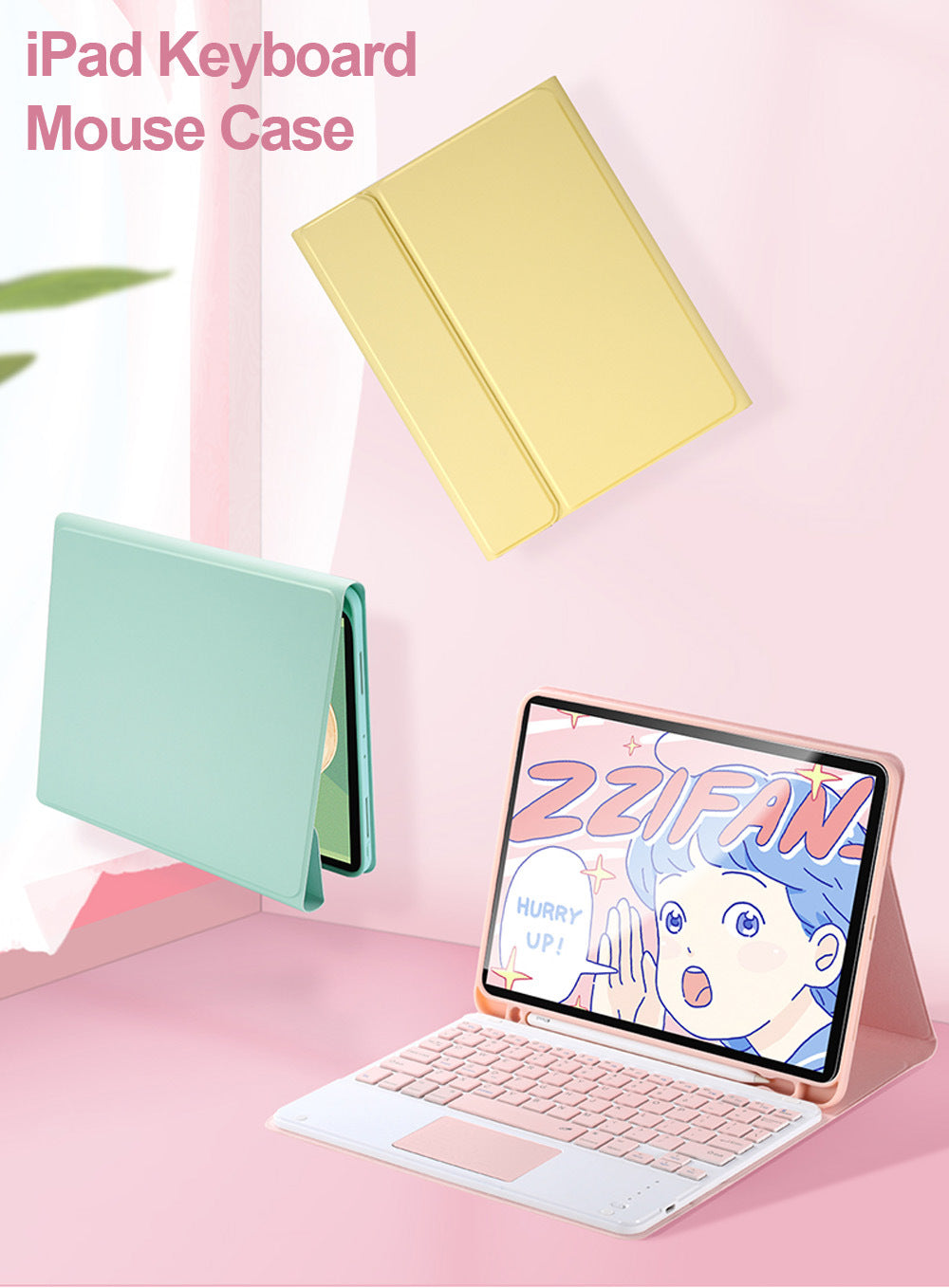 Keyboard Case For iPad with Pencil Holder