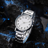 Thumbnail for Men Luxury Watches Quartz Watch Stainless Steel Strap Casual Bracele Watch