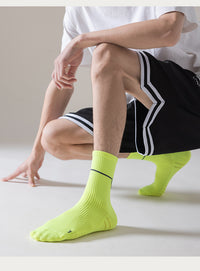 Thumbnail for Electrocardiogram Professional sports mid-tube socks for running sweat absorbing