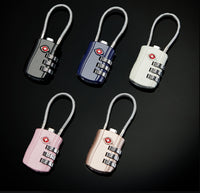 Thumbnail for TSA Customs Code Lock for Travel Luggage Password Changeable Lock Contrast Color Design Padlock