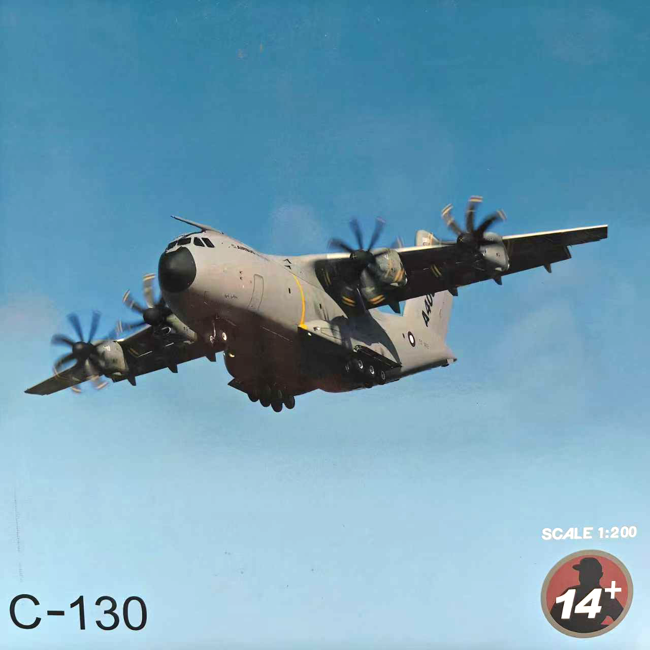 US Air Force C-130J Super Hercules Transport Aircraft Airplane Model Scale 1:200