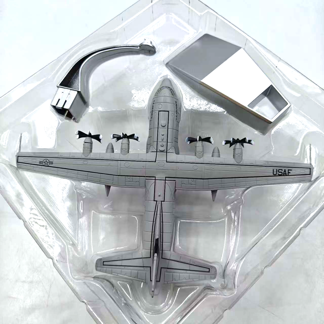 US Air Force C-130J Super Hercules Transport Aircraft Airplane Model Scale 1:200