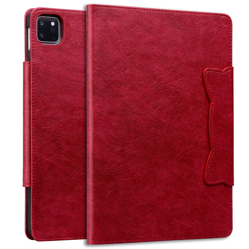Folio Cover for iPad  with PU Leather & Soft TPU Back (Business Style)