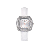 Thumbnail for Fashionable Minimalist Ladies' Square Quartz Watch Full Sky Star Leather Strap Black Business Style Women's Wristwatch