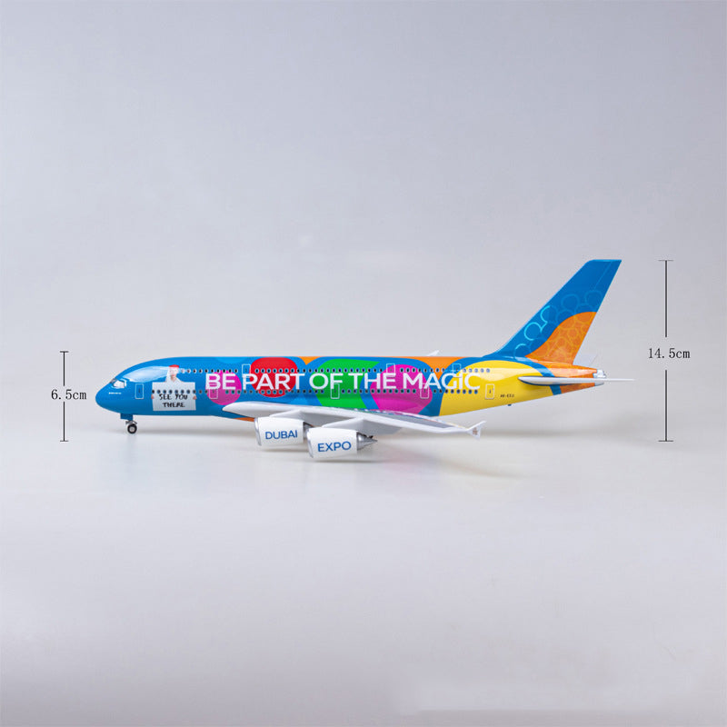 UAE EXPO Air Airbus A380-800 Airplane Model (1/160 Scale)