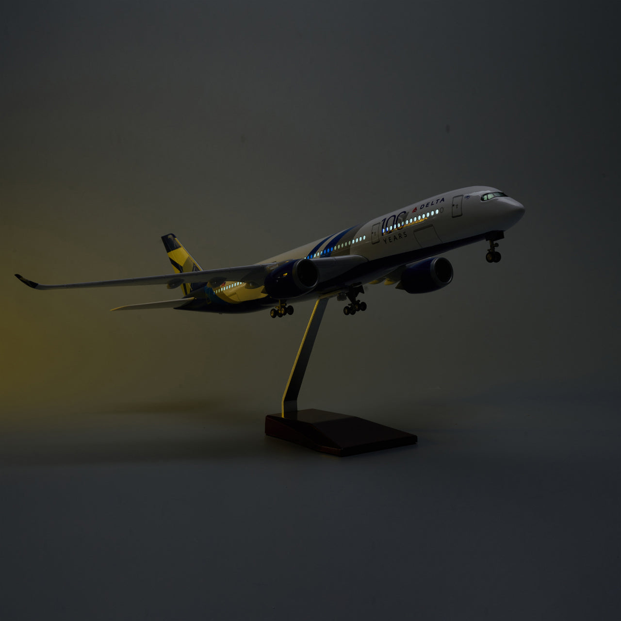 Delta Air Lines 100th anniversary (Centennial) Airbus A350 Airplane Model (1/84 Scale - 47CM)