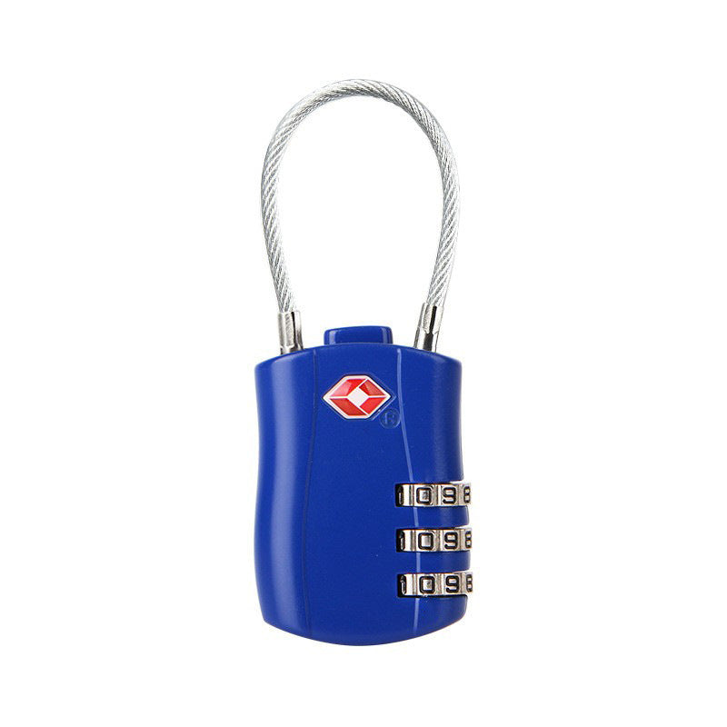 TSA Customs Code Lock for Travel Luggage Password Changeable Lock Contrast Color Design Padlock