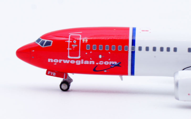 Norwegian Air Shuttle EI-FYB Airline Boeing737 B737-MAX8 Airplane Model (1/400 Scale)