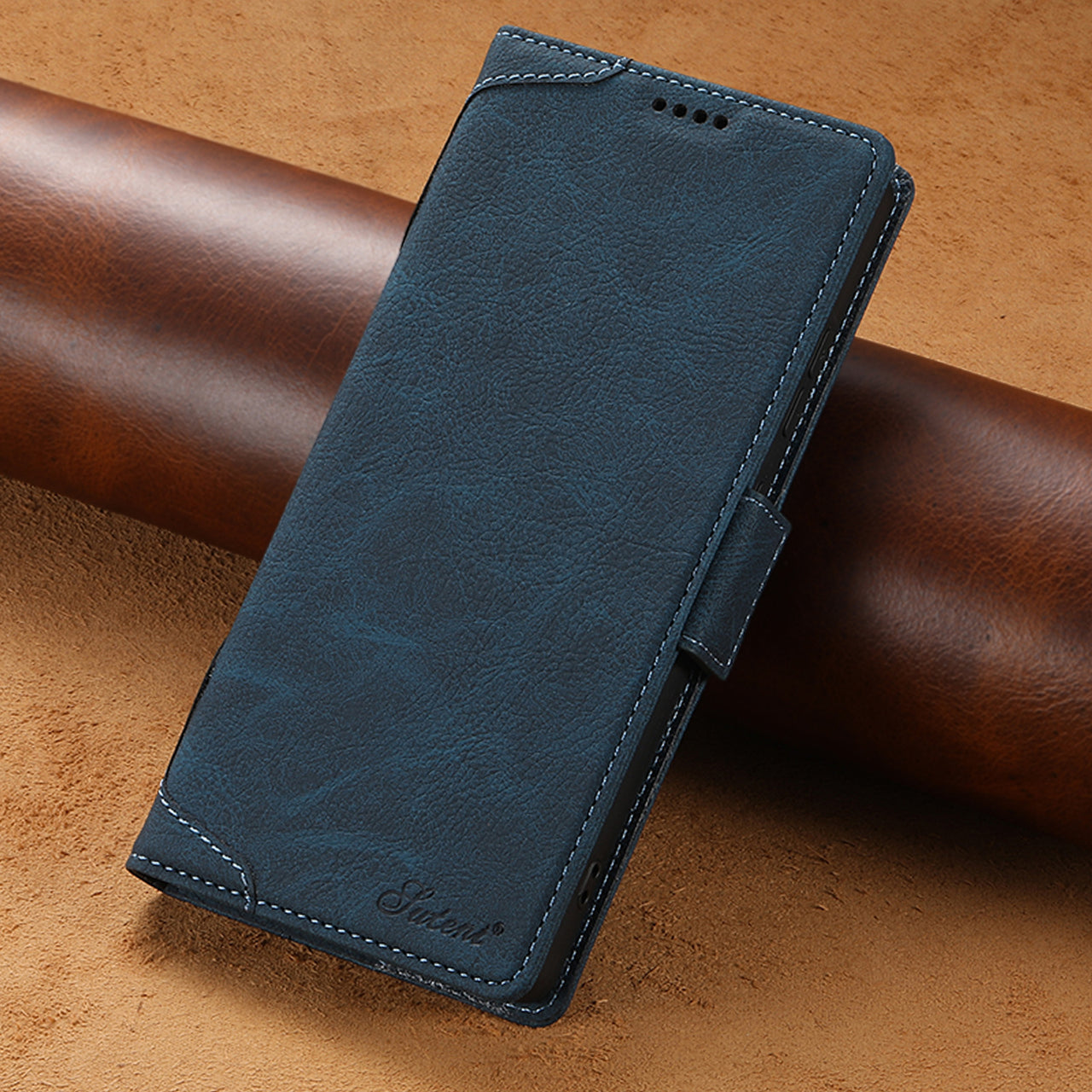 Faux Leather Flip Case with Card Holder, Stand and Magnetic Button for Samsung Galaxy S25 Ultra