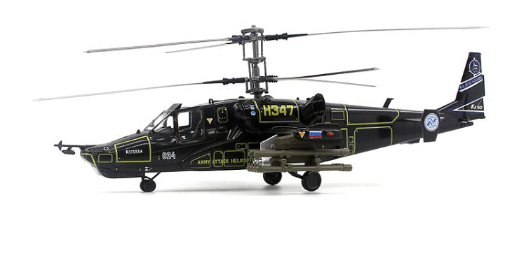 1/72 Trumpeter Russian Air Force Ka-50 Black Shark Attack Helicopter Model