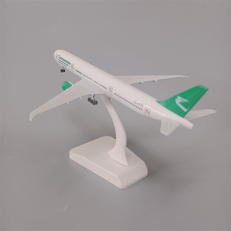 Turkmenistan Airlines Boeing 777 Airplane Model (19CM)