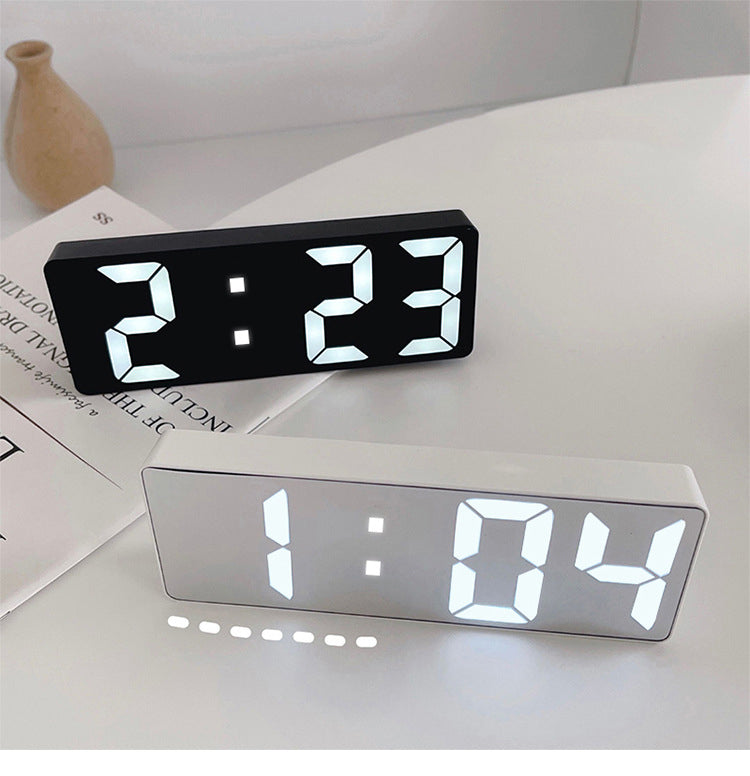 LED Creative Mirror Alarm Clock (Battery & Plug-in)